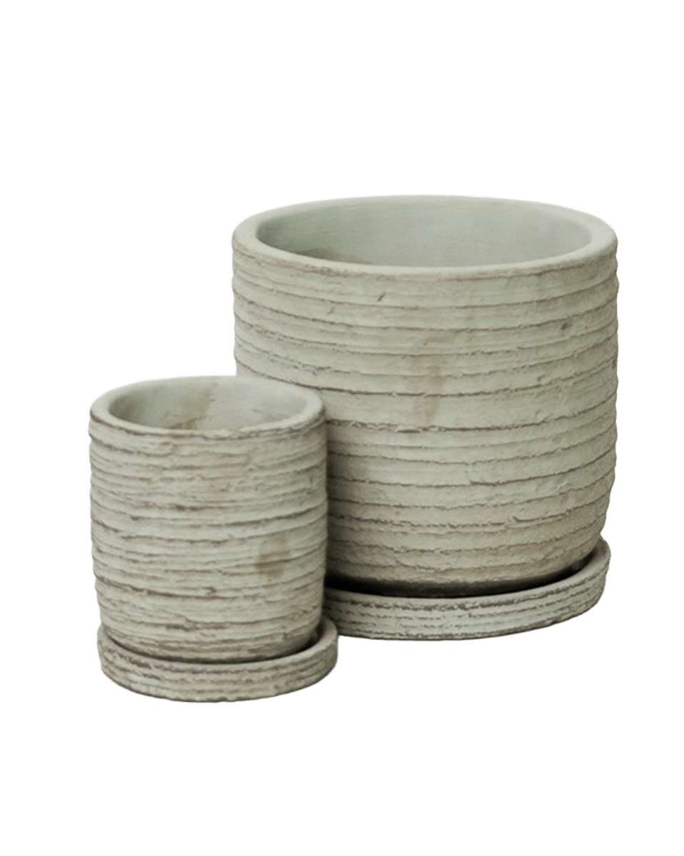 Paul Ceramic Pot And Saucer Set With Drainage - Chive US Wholesale