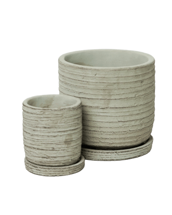 Paul Ceramic Pot And Saucer Set With Drainage - Chive US Wholesale