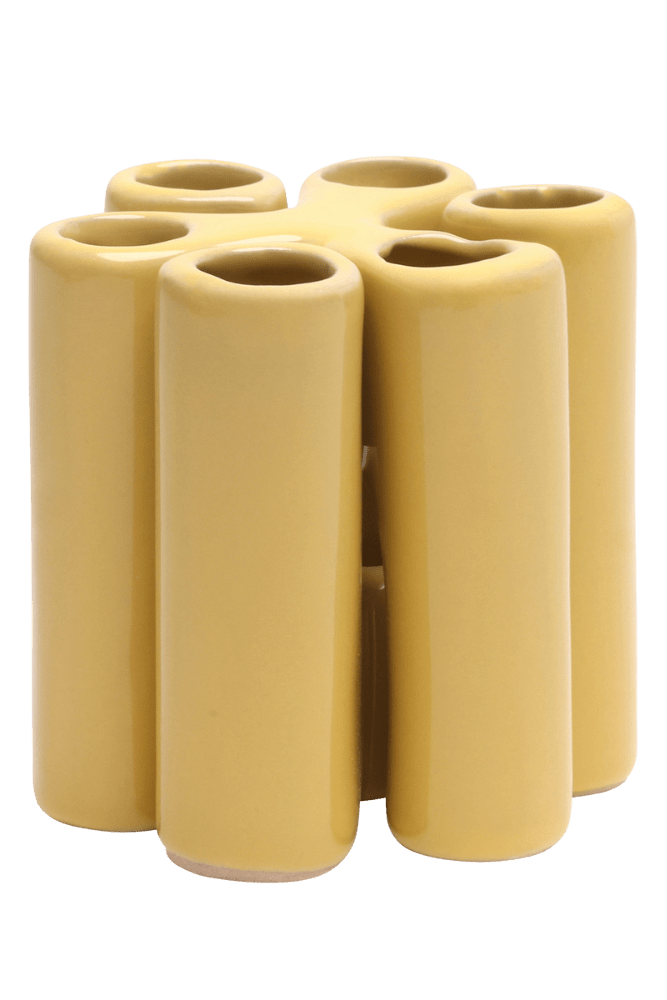 Pooley Puzzle Modern Bud Vase For Flowers - Chive US Wholesale