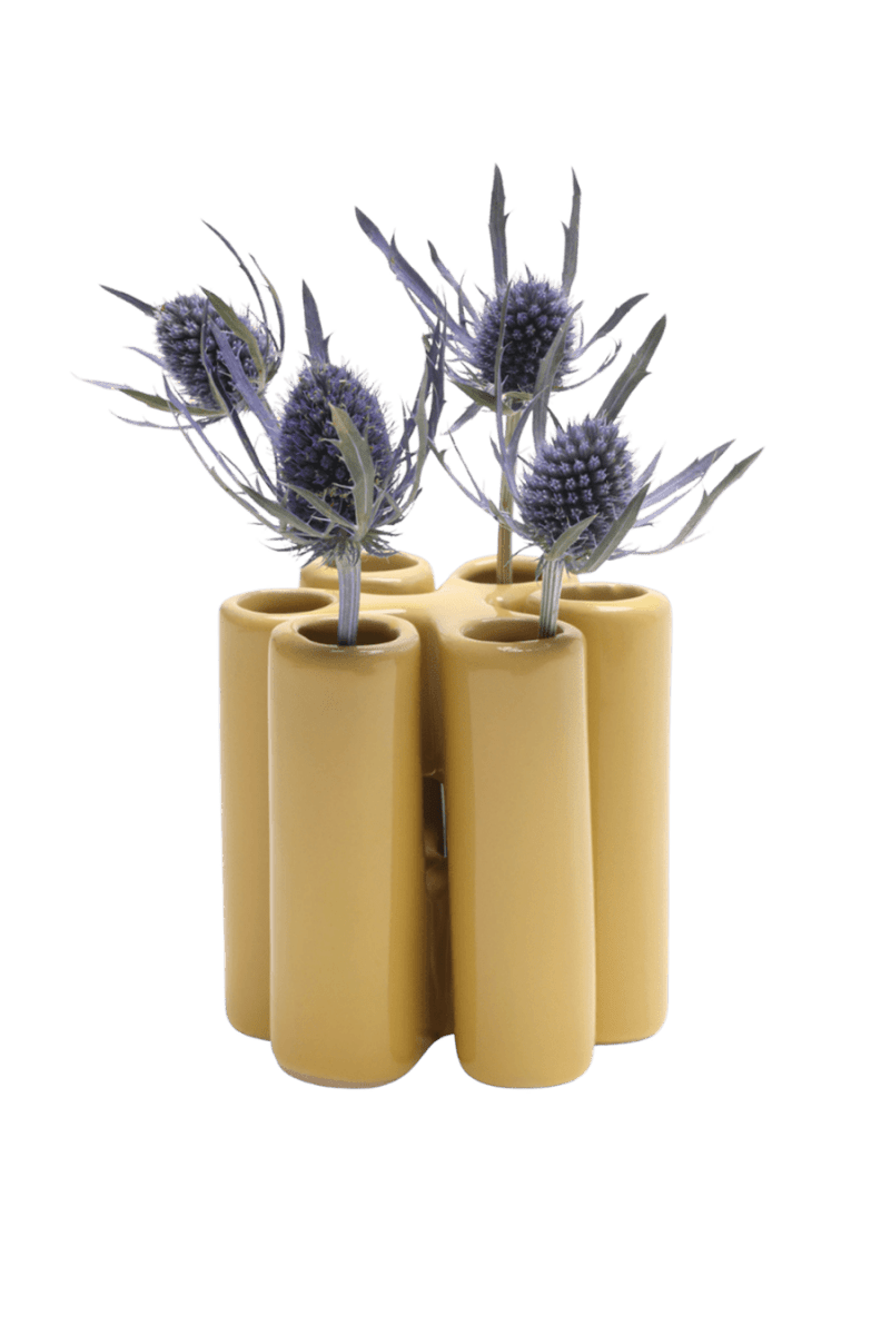 Pooley Puzzle Modern Bud Vase For Flowers - Chive US Wholesale