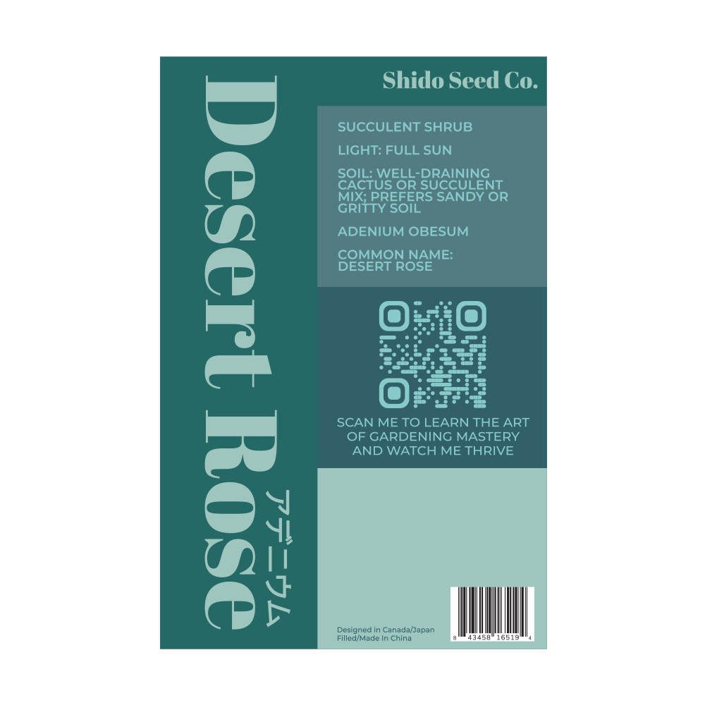 2026 Desert Rose Indoor Seeds Packet - Chive US Wholesale