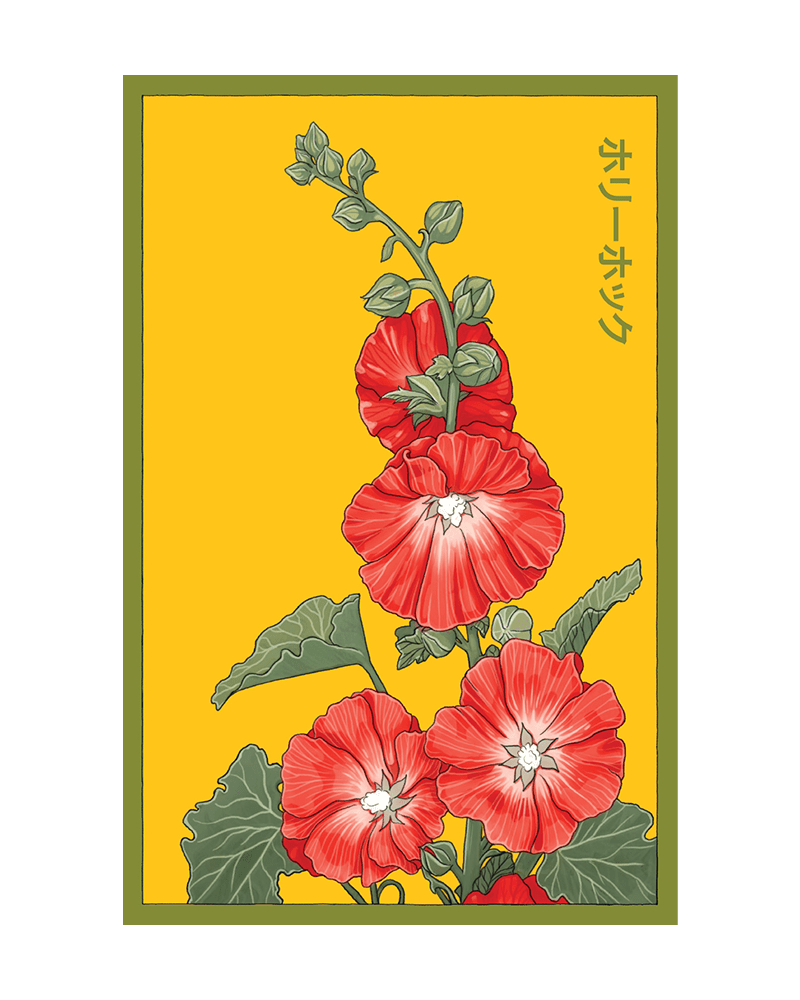Hollyhock Flower Seeds Packet - Chive US Wholesale