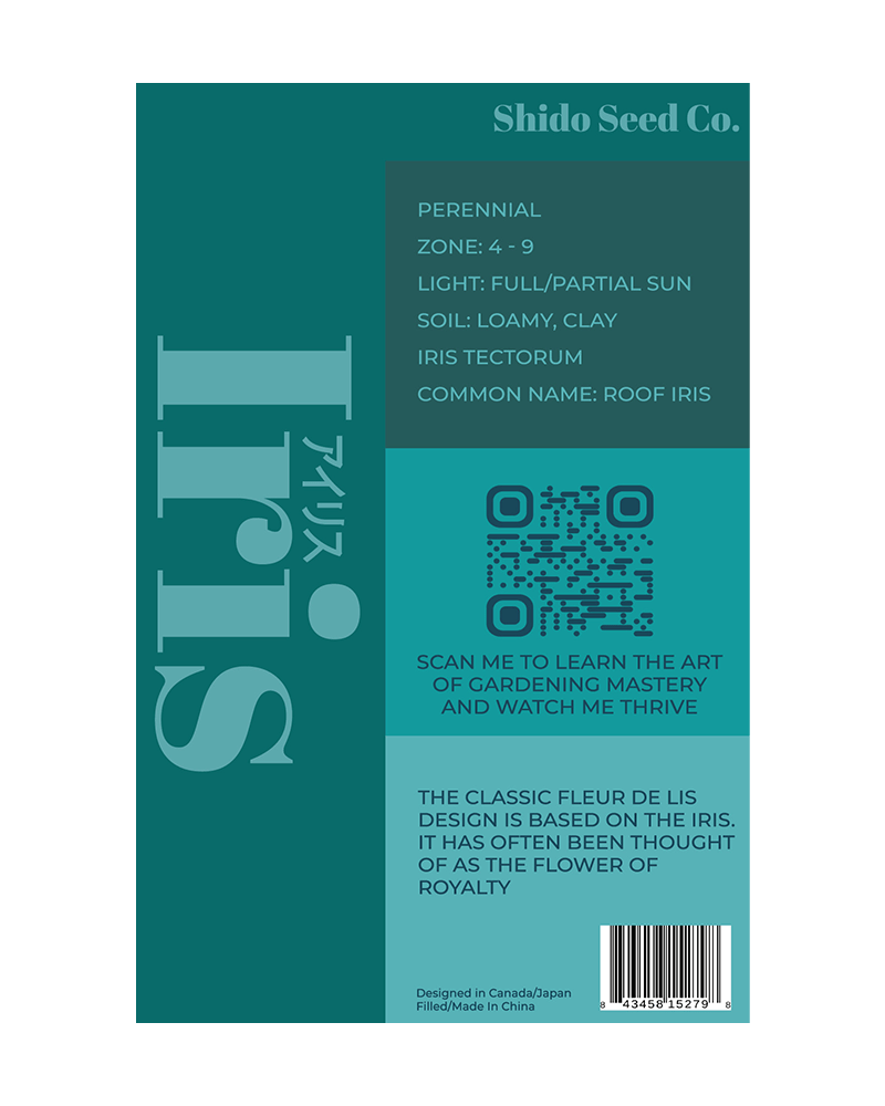 Iris Flower Seeds Packet - Chive US Wholesale