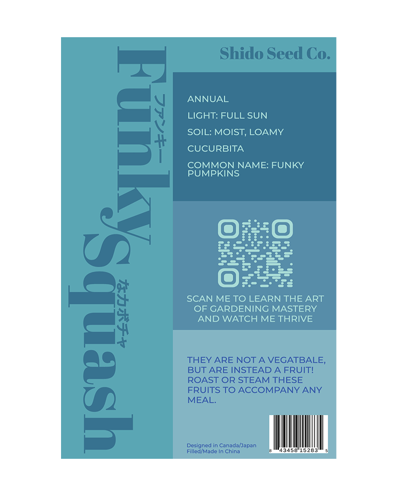 Funky Squash Seeds Packet - Chive US Wholesale