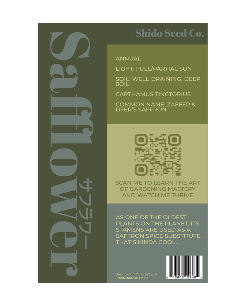 Safflower Flower Seeds Packet - Chive US Wholesale