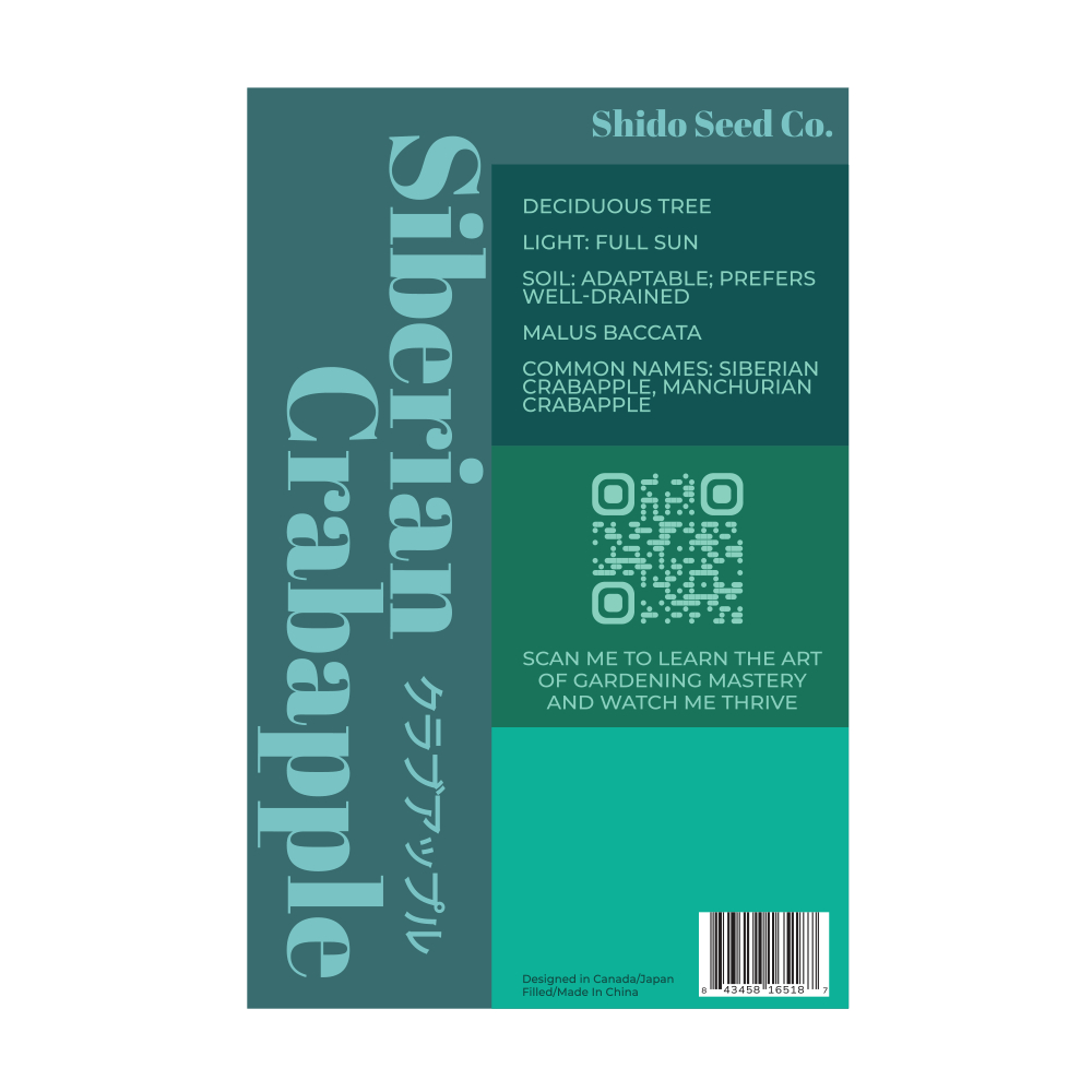 2026 Siberian Crabapple Flower Seeds Packet - Chive US Wholesale