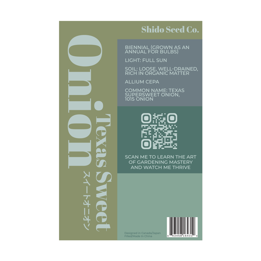2026 Texas Super Sweet Onion Vegetable Seeds Packet - Chive US Wholesale