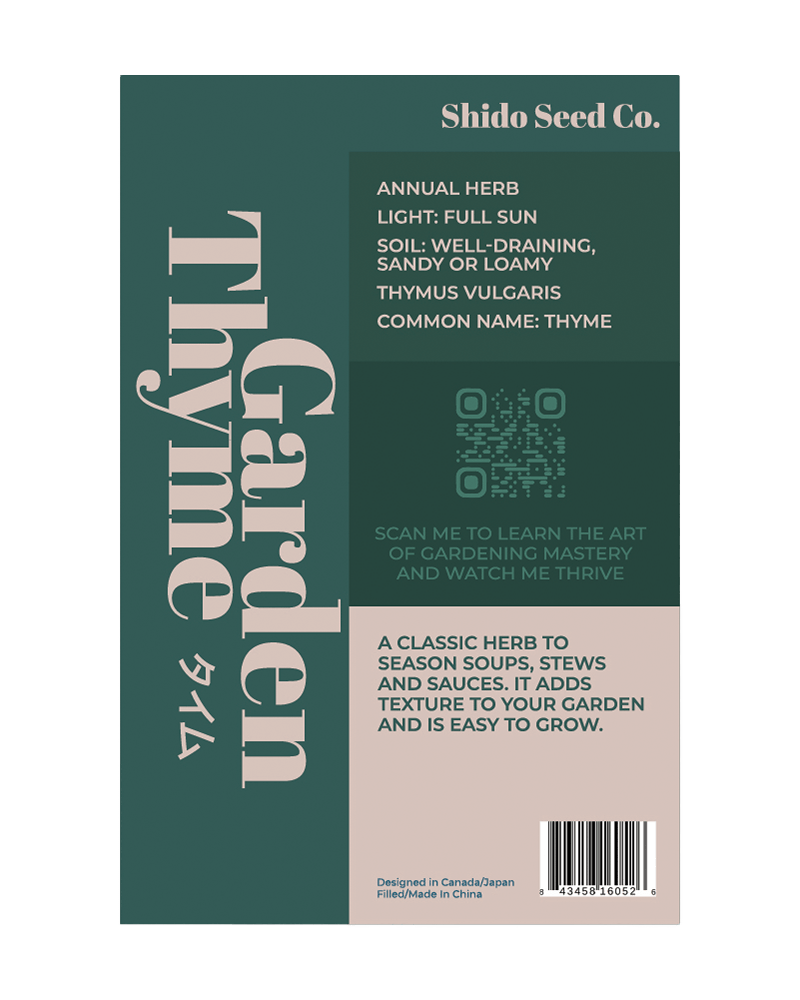 Thyme Herb Seeds Packet - Chive US Wholesale