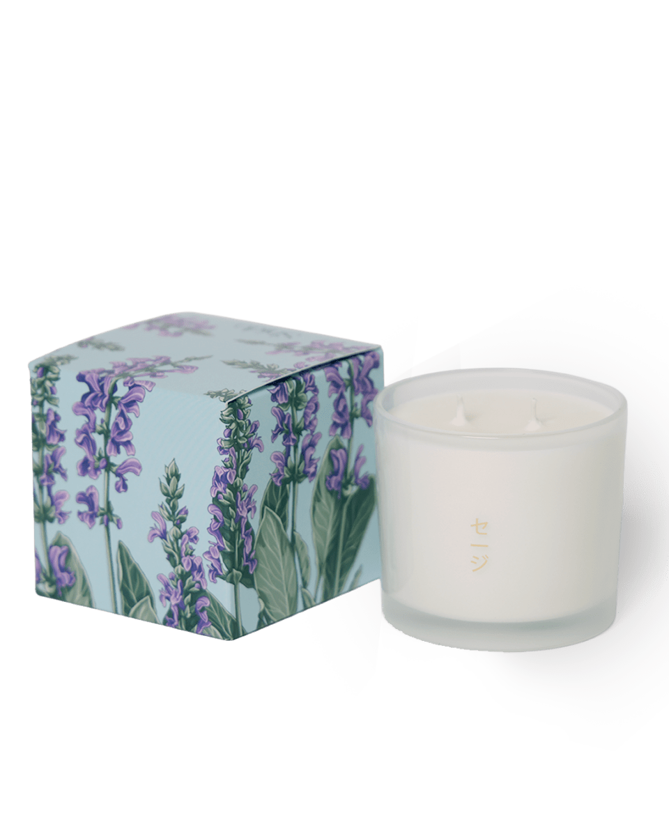 Shido Coconut & Soy Blend Sage Candle - Chive US Wholesale