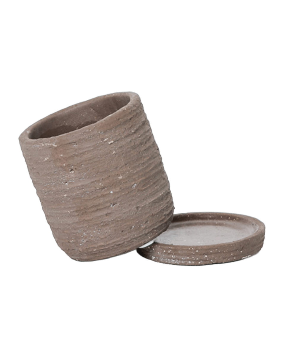 Paul Ceramic Pot And Saucer Set With Drainage - Chive US Wholesale