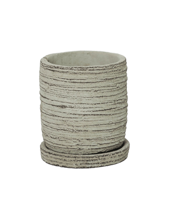 Paul Ceramic Pot And Saucer Set With Drainage - Chive US Wholesale