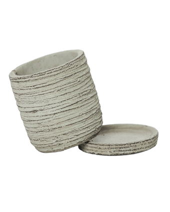 Paul Ceramic Pot And Saucer Set With Drainage - Chive US Wholesale