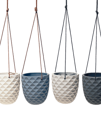 Thimble Porcelain Modern Hanging Planter - Chive US Wholesale