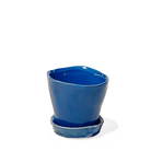 Tika Ceramic Pot & Saucer Set With Drainage - Chive US Wholesale