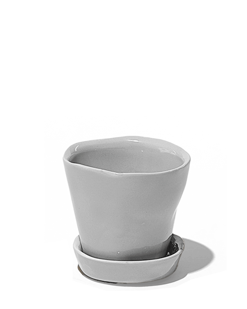 Tika Pot & Saucer | 3 inch - Chive US Wholesale