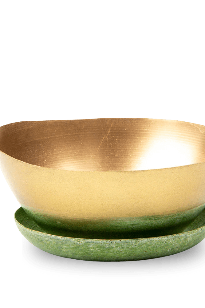 Topper Metal Succulent Dish - Chive US Wholesale