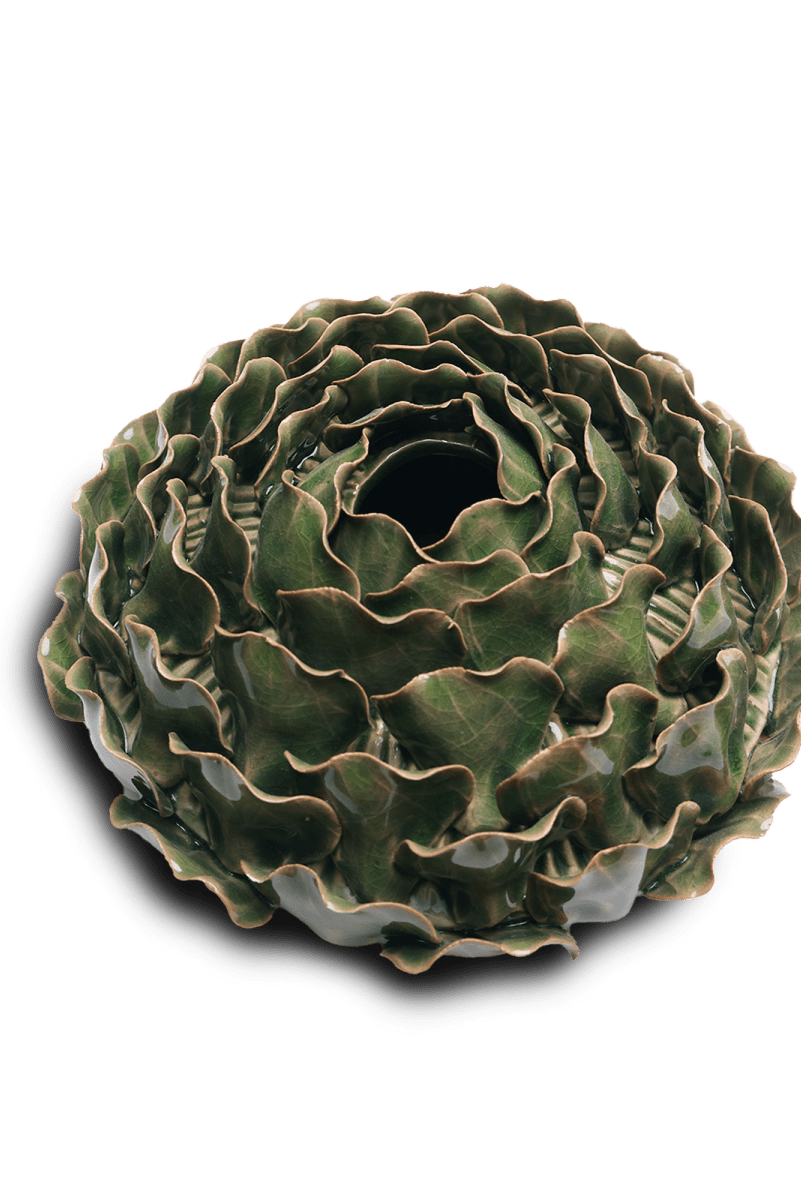 Utopia Ceramic Floral Vase - Chive US Wholesale