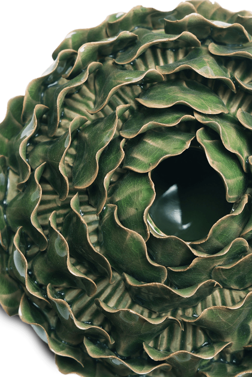 Utopia Ceramic Floral Vase - Chive US Wholesale