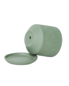 Virago 3.5" Porcelain Pot With Drainage Hole And Saucer - Chive US Wholesale