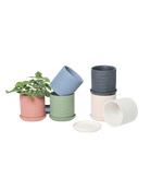 Virago 3.5" Porcelain Pot With Drainage Hole And Saucer - Chive US Wholesale