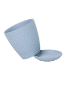 Virago 3.5" Porcelain Pot With Drainage Hole And Saucer - Chive US Wholesale