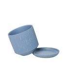Virago 3.5" Porcelain Pot With Drainage Hole And Saucer - Chive US Wholesale