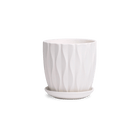 Virago 3.5" Porcelain Pot With Drainage Hole And Saucer - Chive US Wholesale