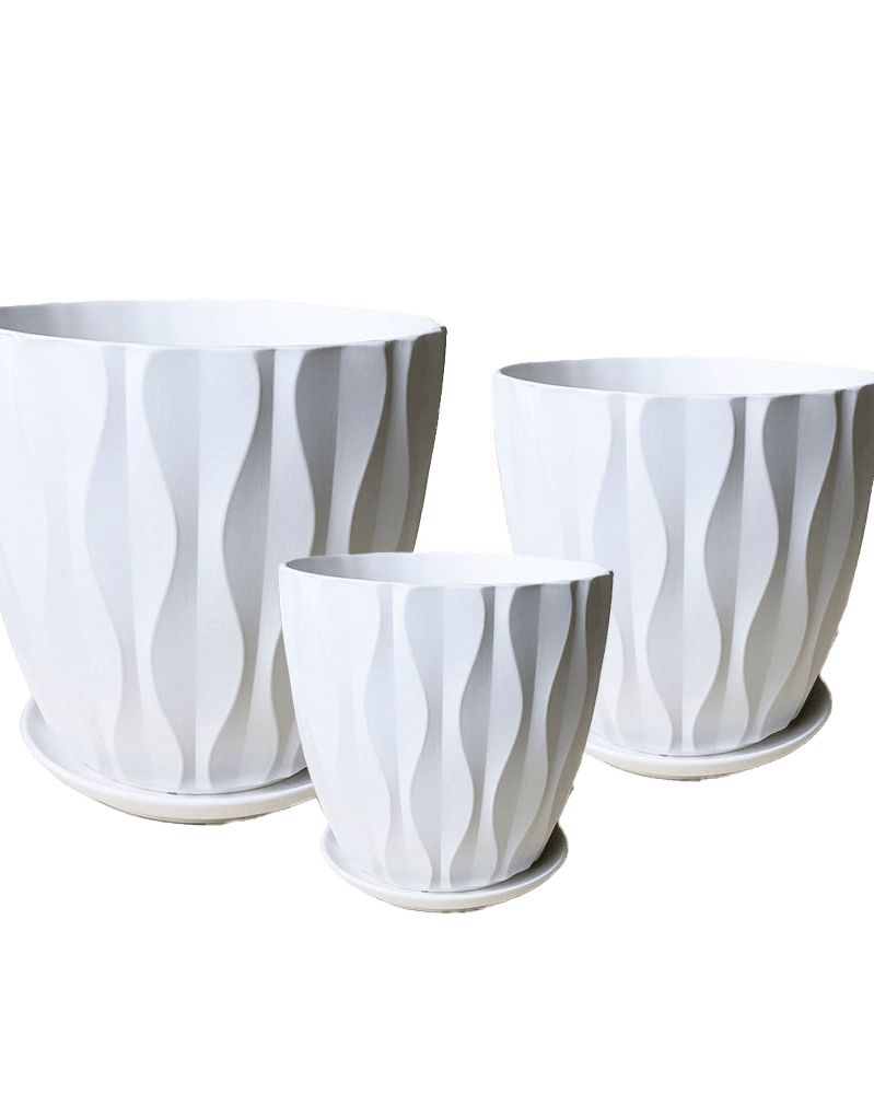 Virago Porcelain Pot With Drainage Hole And Saucer Sets - Chive US Wholesale