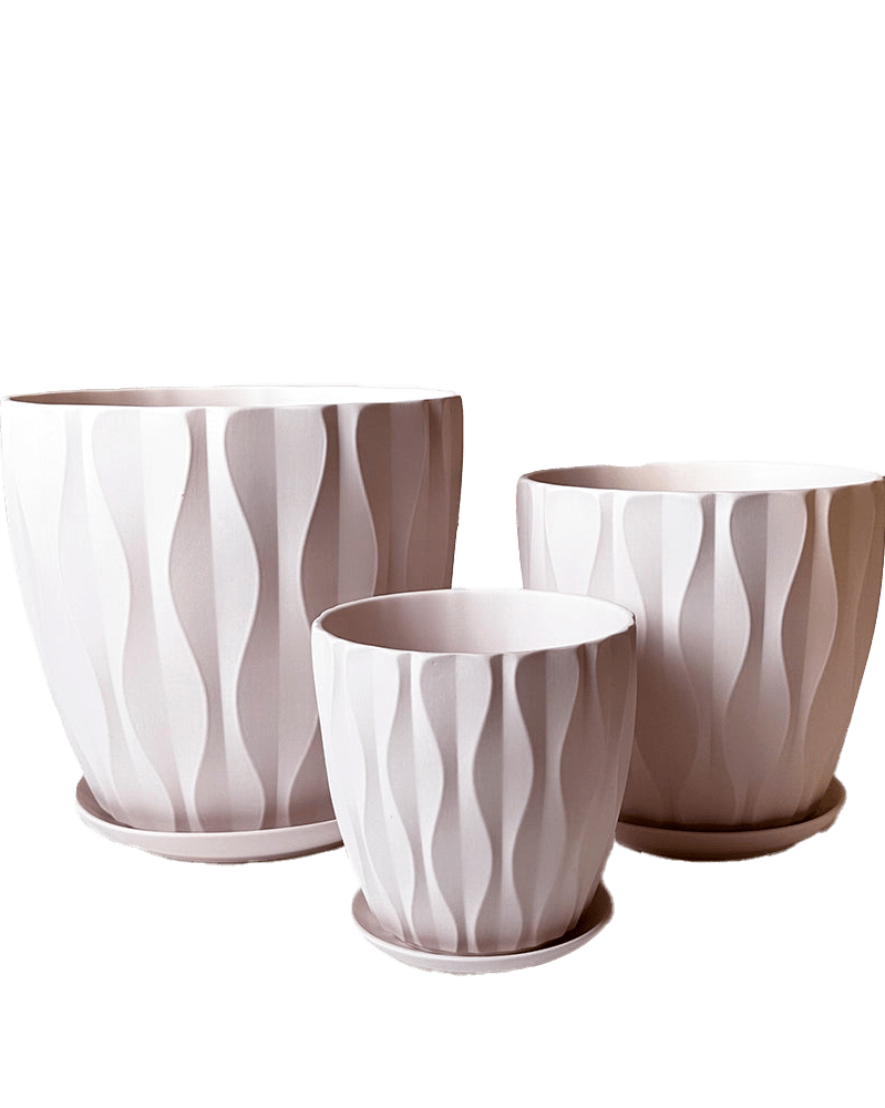 Virago Porcelain Pot With Drainage Hole And Saucer Sets - Chive US Wholesale