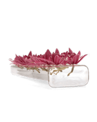 Rectangle Flute Glass Modern Clear Flower Vase - Chive US Wholesale