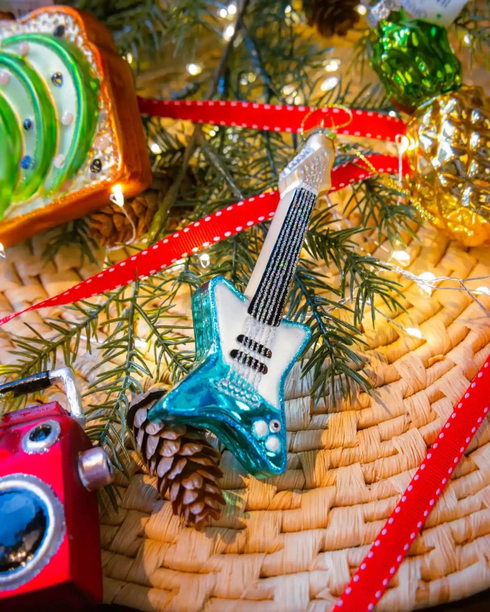 Blue Electric Guitar - Ornament - Chive US Wholesale