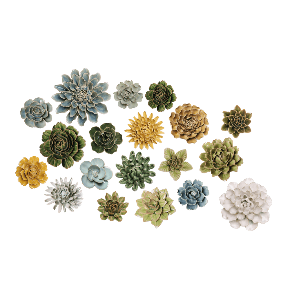 Ceramic Flower English Garden Curated Collection - Chive US Wholesale