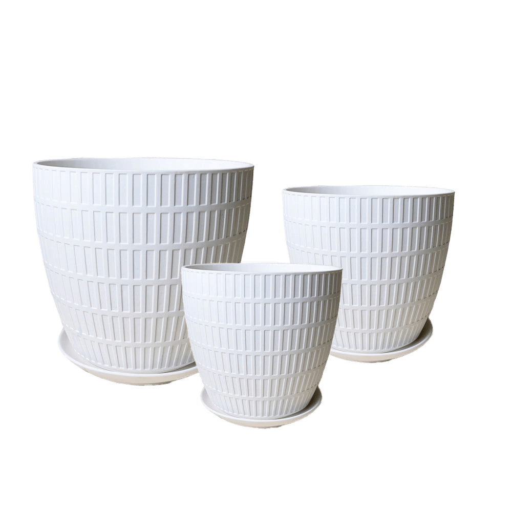 Virago Porcelain Pot With Drainage Hole And Saucer Sets - Chive US Wholesale