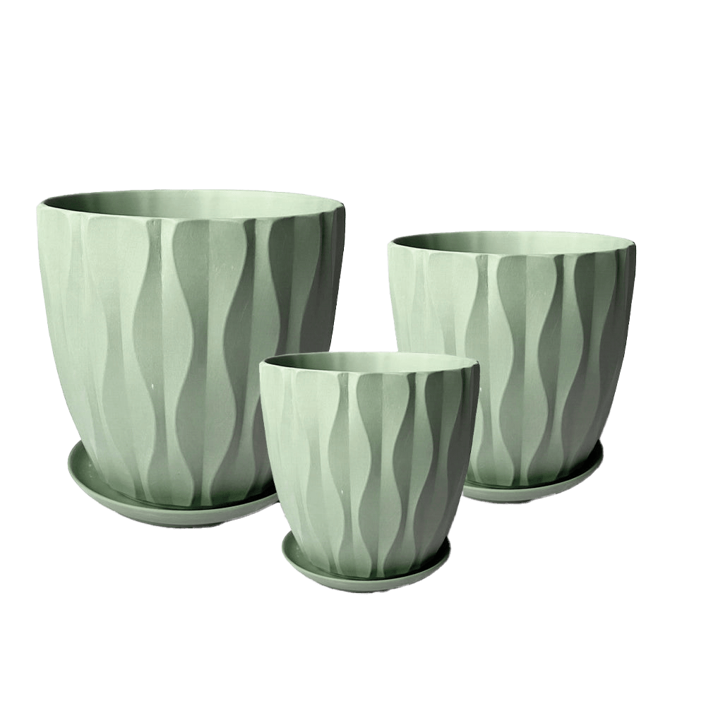 Virago Porcelain Pot With Drainage Hole And Saucer Sets - Chive US Wholesale