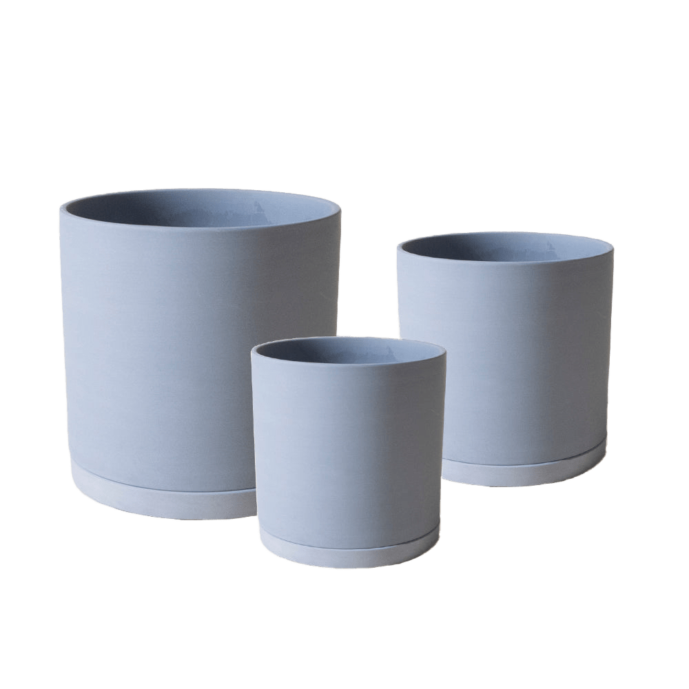 Dojo Porcelain Modern Indoor Plant Pot With Saucer Sets - Chive US Wholesale