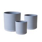 Dojo Porcelain Modern Indoor Plant Pot With Saucer Sets - Chive US Wholesale