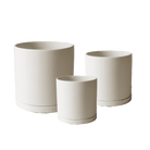 Dojo Porcelain Modern Indoor Plant Pot With Saucer Sets - Chive US Wholesale