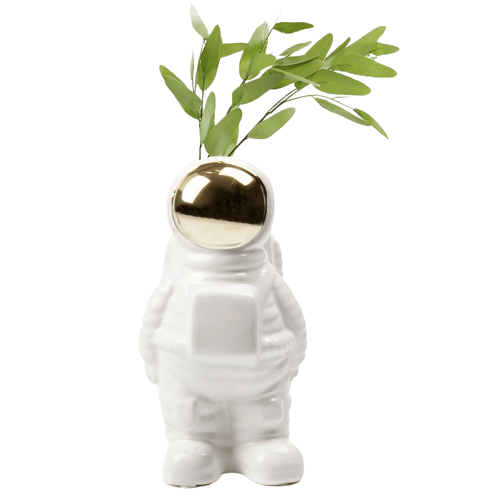 Astronaut Ceramic Unique Flower Vase - Chive US Wholesale