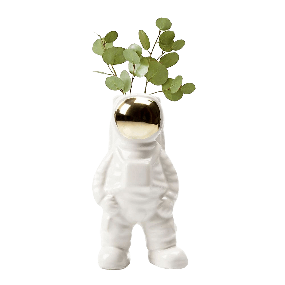 Astronaut Ceramic Unique Flower Vase - Chive US Wholesale