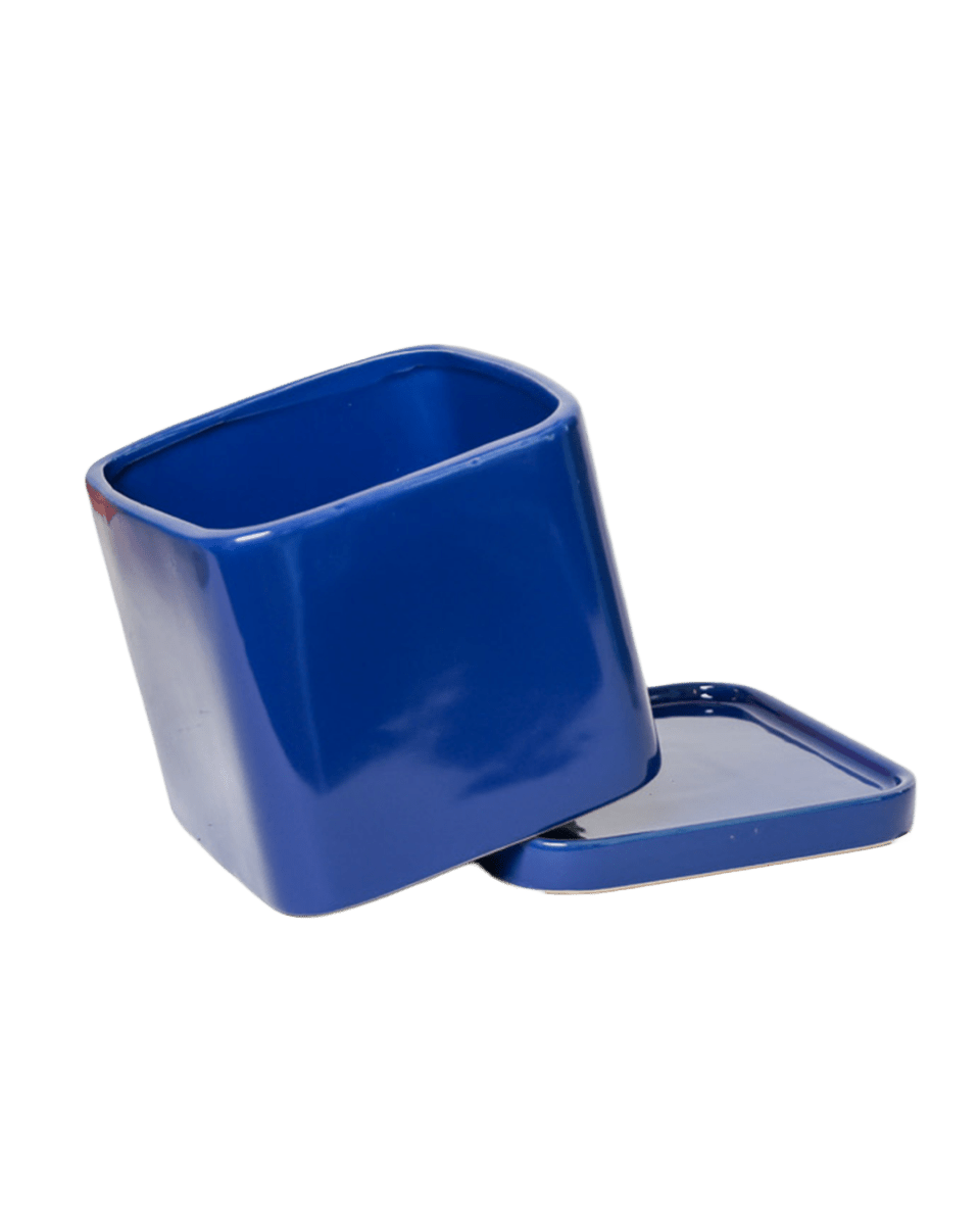 Svek Ceramic Pot And Saucer With Drainage Hole - Chive US Wholesale