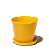Tika Ceramic Pot & Saucer With Drainage Kits