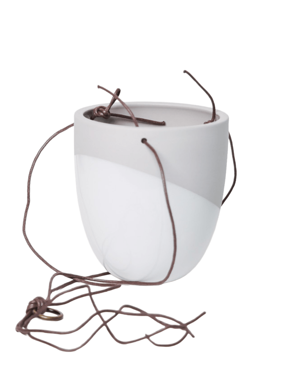 Bobbin Porcelain Modern Hanging Indoor Plant Pot - Chive US Wholesale