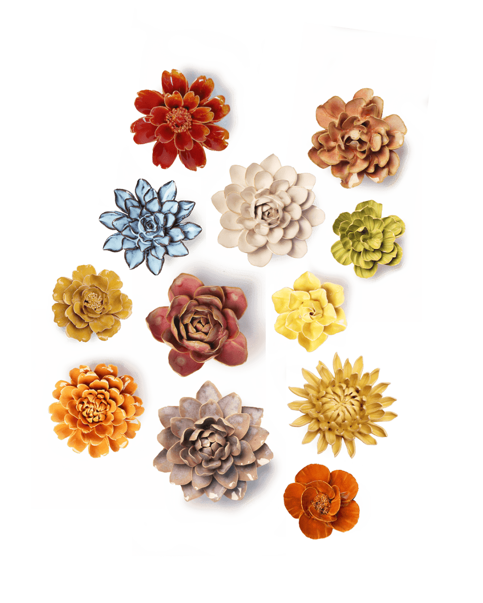 Ceramic Flower Birth Flower Collection - Chive US Wholesale