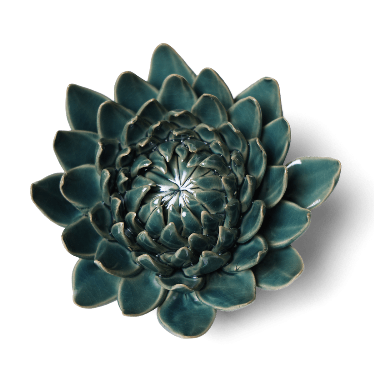 Ceramic Flower Dahlia Green 11 - Chive US Wholesale