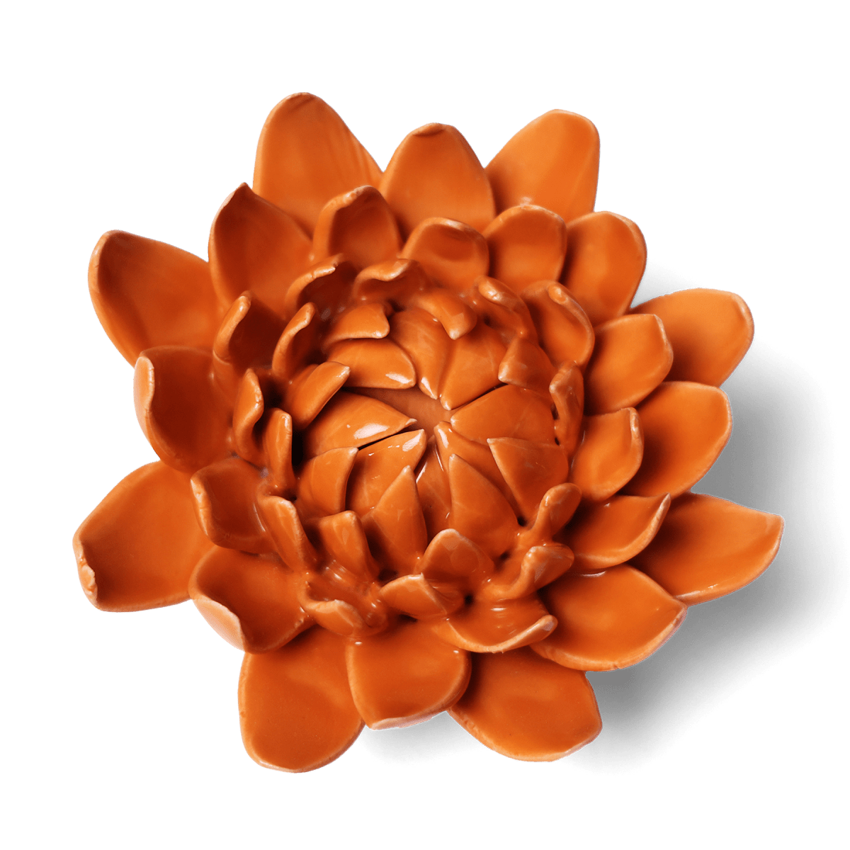 Ceramic Flower Dahlia Orange 11 - Chive US Wholesale