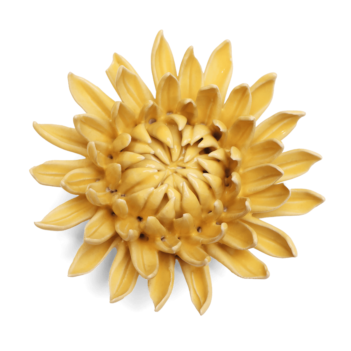 Ceramic Flower Mum Yellow 11 - Chive US Wholesale