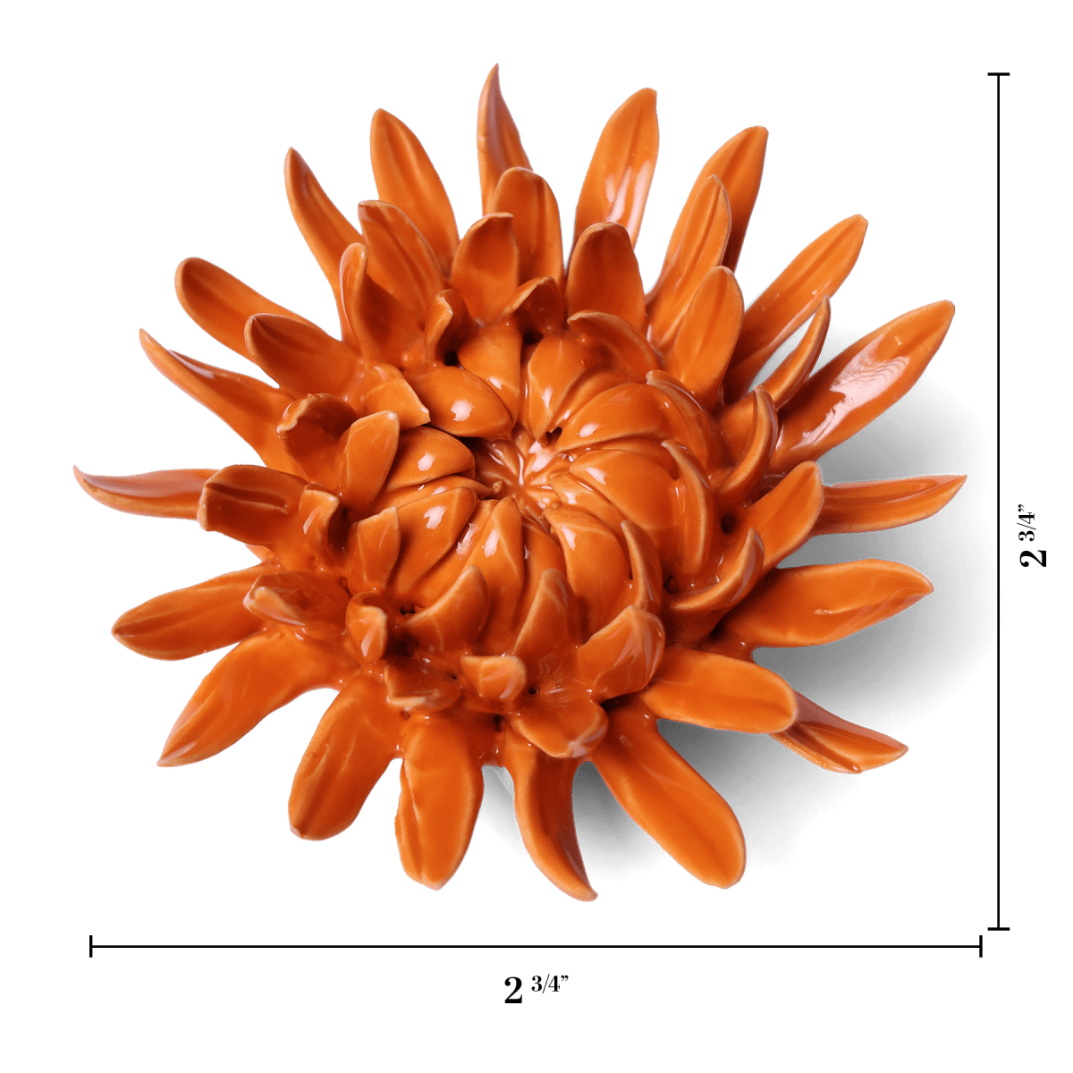 Ceramic Flower Mum Orange 11 - Chive US Wholesale