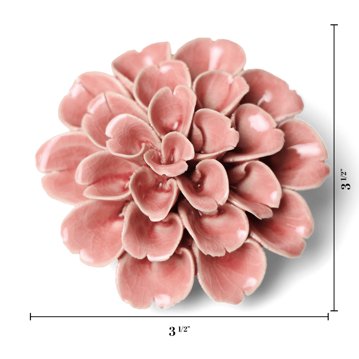 Ceramic Flower - Flower Pink 11 - Chive US Wholesale