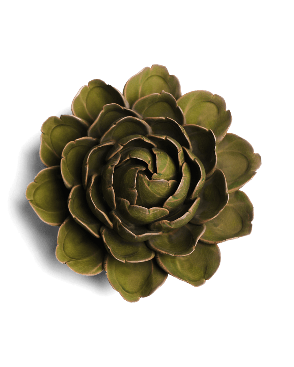 Ceramic Flower Mofo Green 11 - Chive US Wholesale