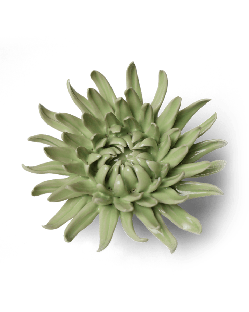 Ceramic Flower - Flower Green 12 - Chive US Wholesale